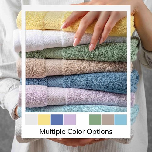 TEXTILOM Washcloths for Body and Face – Hotel and Spa Quality & Soft & Absorbent & Quick Dry Wash Cloths for Your Body – 100% Turkish Cotton Wash Clothes Towel Set of 4 (13 x 13 inches) - Aqua