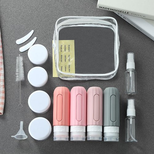 Mrsdry 16 Pack Travel Bottles Set for Toiletries, Leakproof Travel Containers for Toiletries TSA Approved Silicone Travel Accessories Squeezable Refillable 3oz for Shampoo Conditioner Lotion
