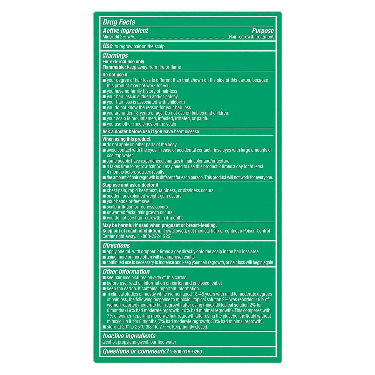 Nexxus Minoxidil Topical Solution 2% Hair Regrowth Treatment 2 oz