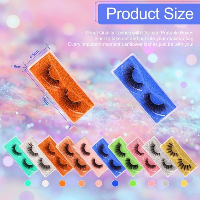 False Eyelashes 30 Pairs Natural 3D Faux Mink Lashes Pack Handmade Eye Lashes Wholesale 10 Styles