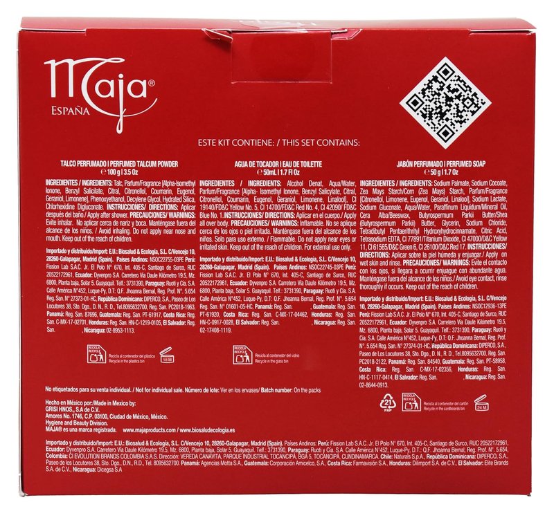 Maja Classic Gift Set - Talcum Powder 100g, Eau De Toilette 50ml, Soap 50g
