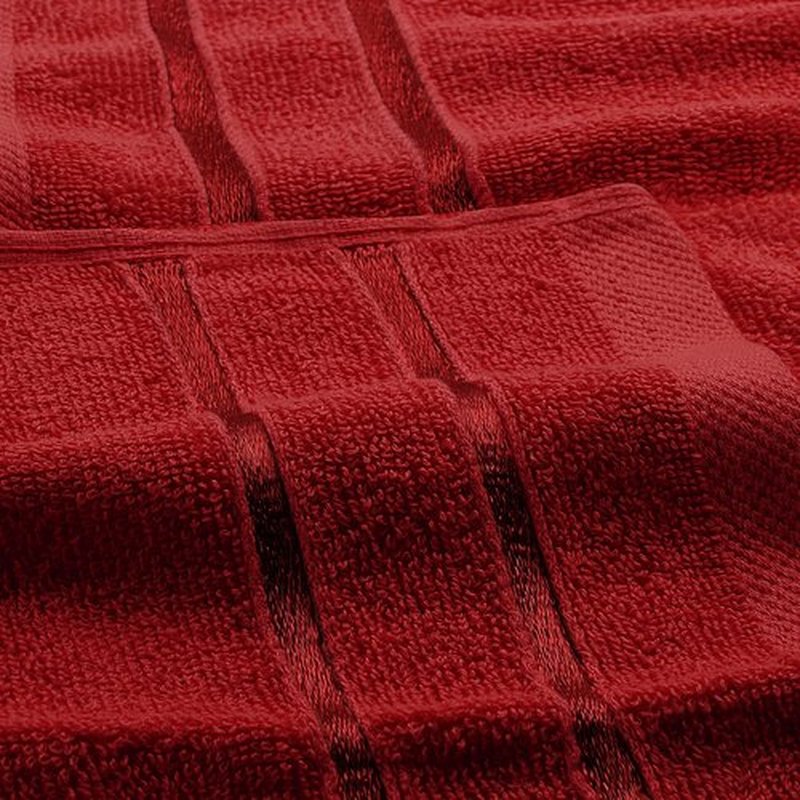 Utopia Towels - 12 Pack Viscose Luxury Wash Cloths Set (12 x 12 Inches) Cotton Ring Spun, Highly Absorbent and Soft Feel Essential Washcloths for Bathroom, Face Towel, Gym and Spa (Red)