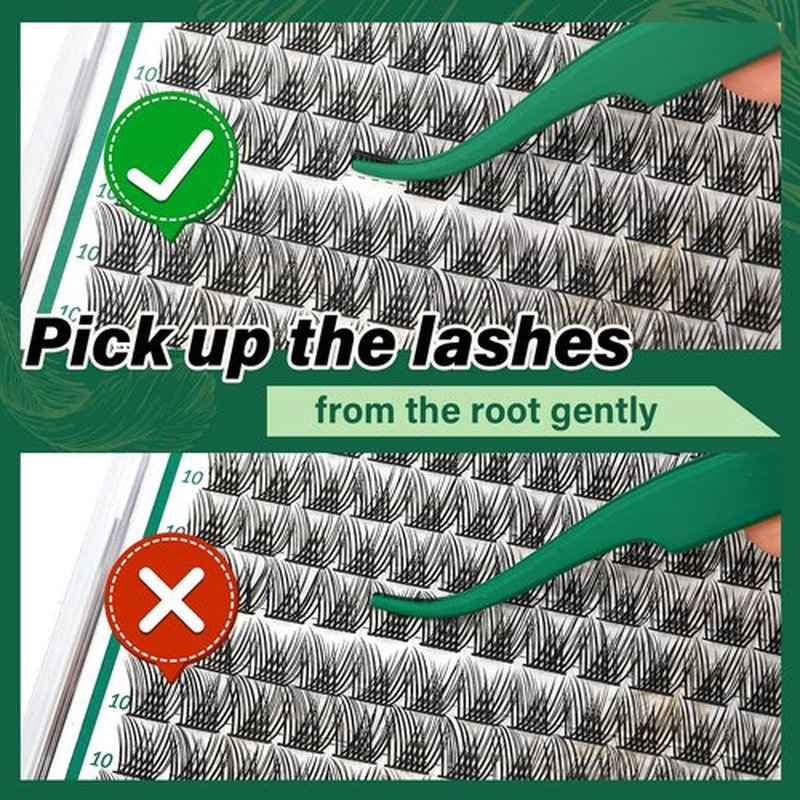 Lash Clusters 144pcs Individual Lashes D Curl 8-18MIX Eyelash Clusters KEYYOU Air Touch Cluster Lashes Super Lightweight Soft Wispy Comfortable Easy DIY at Home(Air04-D-8-18MIX)