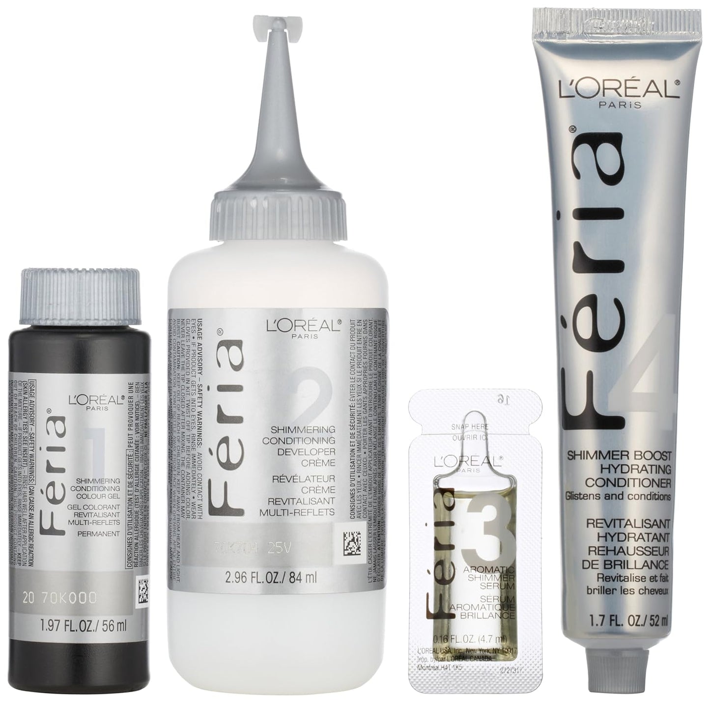 Feria Multi-Faceted Shimmering Permanent Hair Color Kit - C100 Star Lights Extreme