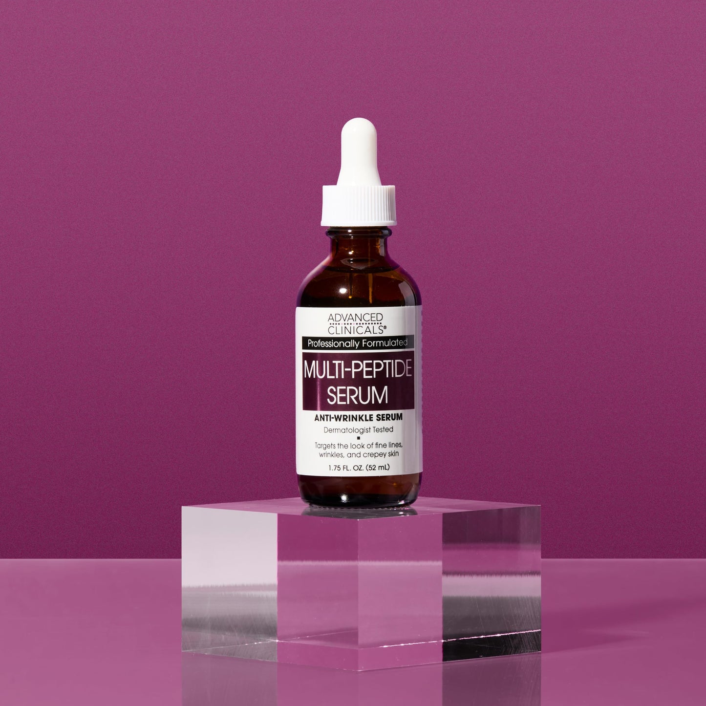 Advanced Clinicals Multi Peptides Serum For Face | Visible Anti Aging Hydrating Collagen Peptide Facial Serum With Vitamin E Helps Improve Look Of Wrinkles, Puffiness, & Uneven Skin Tone, 2-Pack
