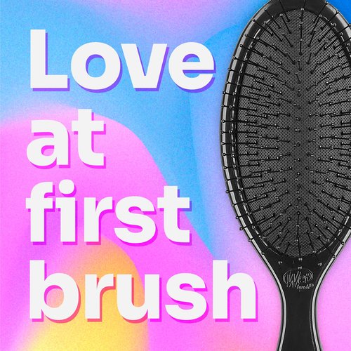 Wet Brush Original Detangler Hair Brush Ghostly Style Kit - Ultra-Soft IntelliFlex Bristles - Detangling Brush Glides Through Tangles For All Hair Types (Wet Dry & Damaged) - 1 Brush & 1 Claw Clip