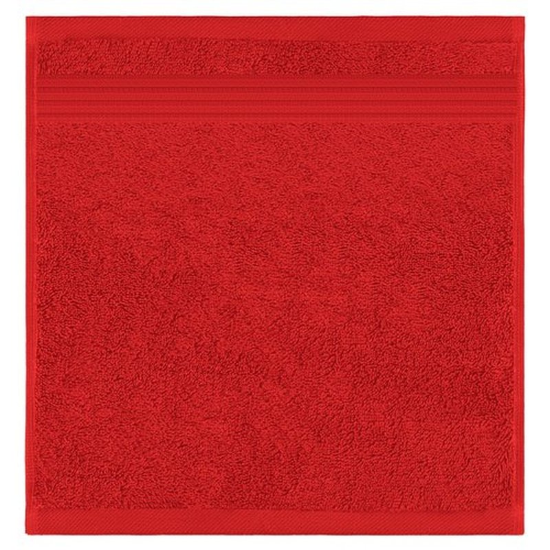 American Veteran Towel, 100% Cotton Turkish Washcloths for Bathroom Essentials 4 Pack, Soft Absorbent Wash Cloths Quick Drying Small Towels Washrags, Red