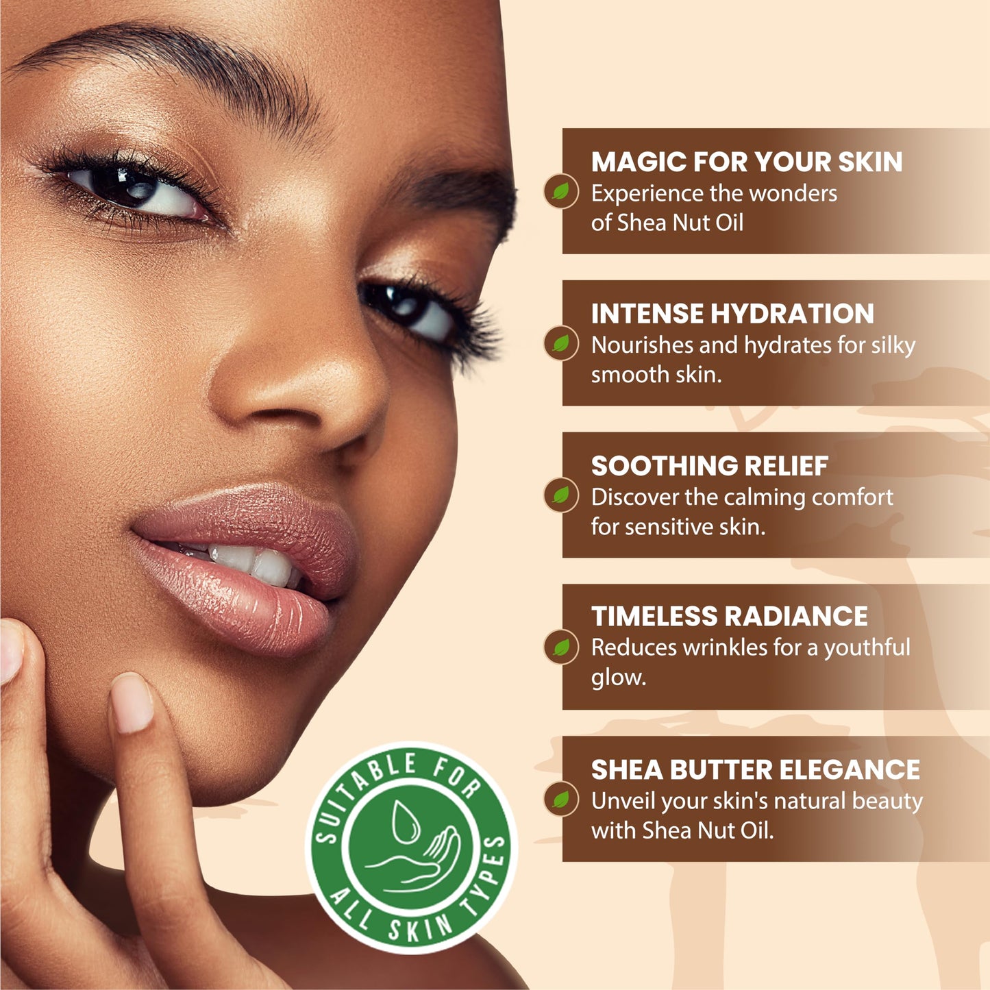 Plant Guru African Shea Nut Butter Oil 2 fl. oz. 100% Pure Natural Skin, Face, Hair Growth And Moisturizer. DIY Body Butters, Lotions, Creams, Lip Balm And Soap Making.