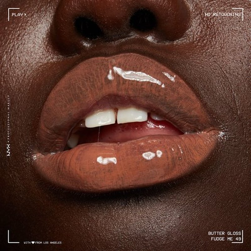 NYX PROFESSIONAL MAKEUP Butter Gloss Brown Sugar, Non-Sticky Lip Gloss - Fudge Me (Warm Brown)