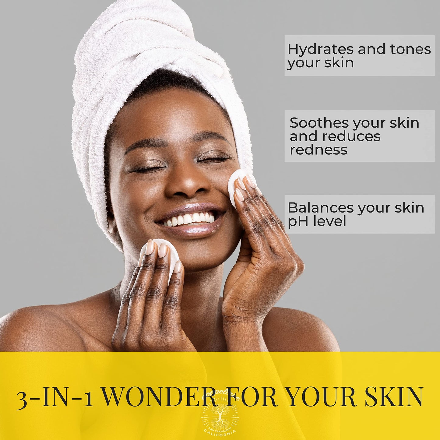 Hydrating Facial Spray Toner with Rosewater, Hyaluronic Acid, Rosehip Seed Oil and Aloe Vera - Mist for Face by Doppeltree - Formulated in San Francisco