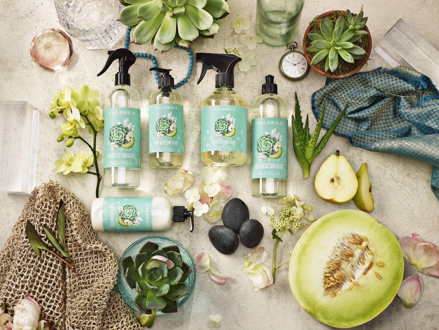 Caldrea Hand Lotion, For Dry Hands, Made with Shea Butter, Aloe Vera, and Glycerin and Other Thoughtfully Chosen Ingredients, Pear Blossom Agave Scent, 10.8 oz (Packaging May Vary)