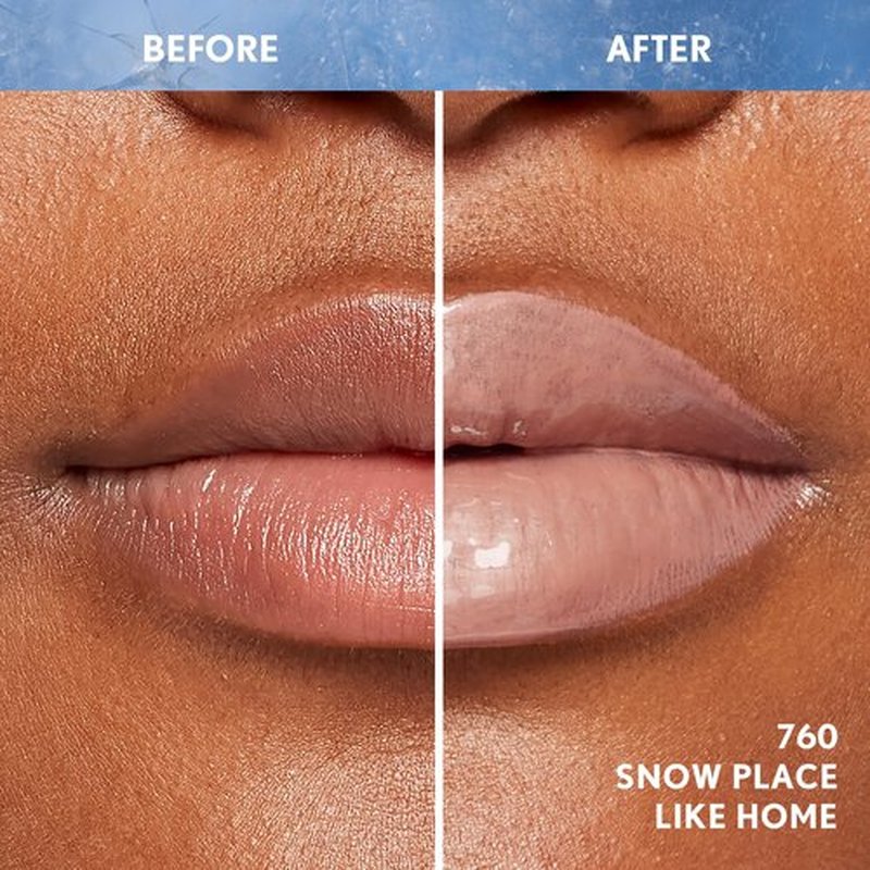 Covergirl Clean Fresh Yummy Gloss, 760 Snow Place Like Home, Plumper Gloss, Shiny Gloss, Vegan Formula, Volumizing Lip Plumper, Easy to Apply, Minty Flavor, 0.33oz