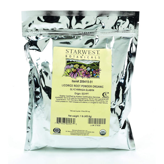 Organic Licorice Root Powder - 1 lb | Starwest Botanicals - Premium Quality