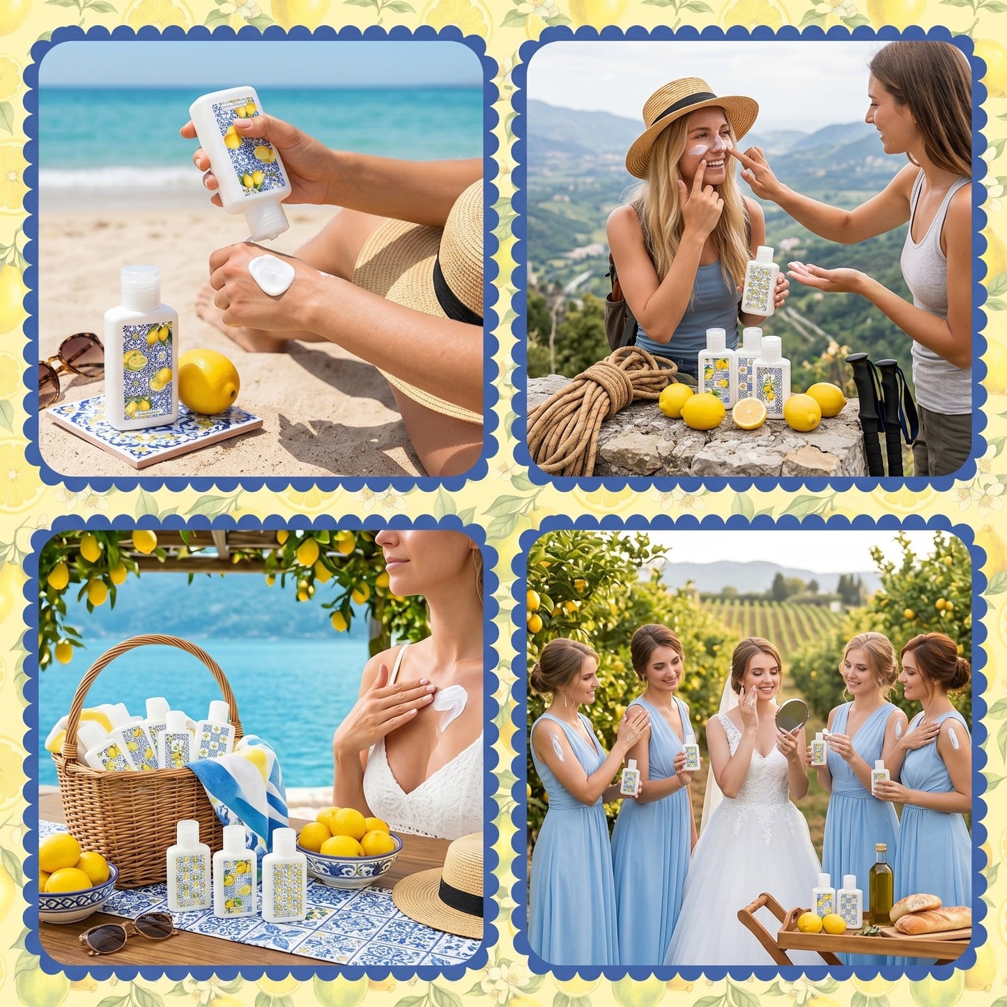 Demissle 30 Pcs Mini Sunscreen Bulk Travel Size 1 oz Lemon Party Favors Capri Lemon Sunscreen Lotion Spf 30 for Wedding Bridal Bachelor Shower Italian Holiday Souvenir Birthday Party