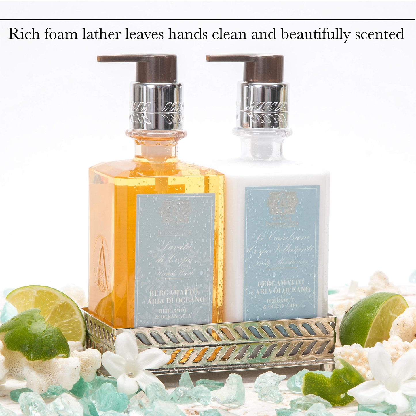 Antica Farmacista Hand & Body Wash - Luxury Nourishing & Hydrating Hand Cleansing Wash - Bath & Body Gift - Ironwood, 10 fl oz