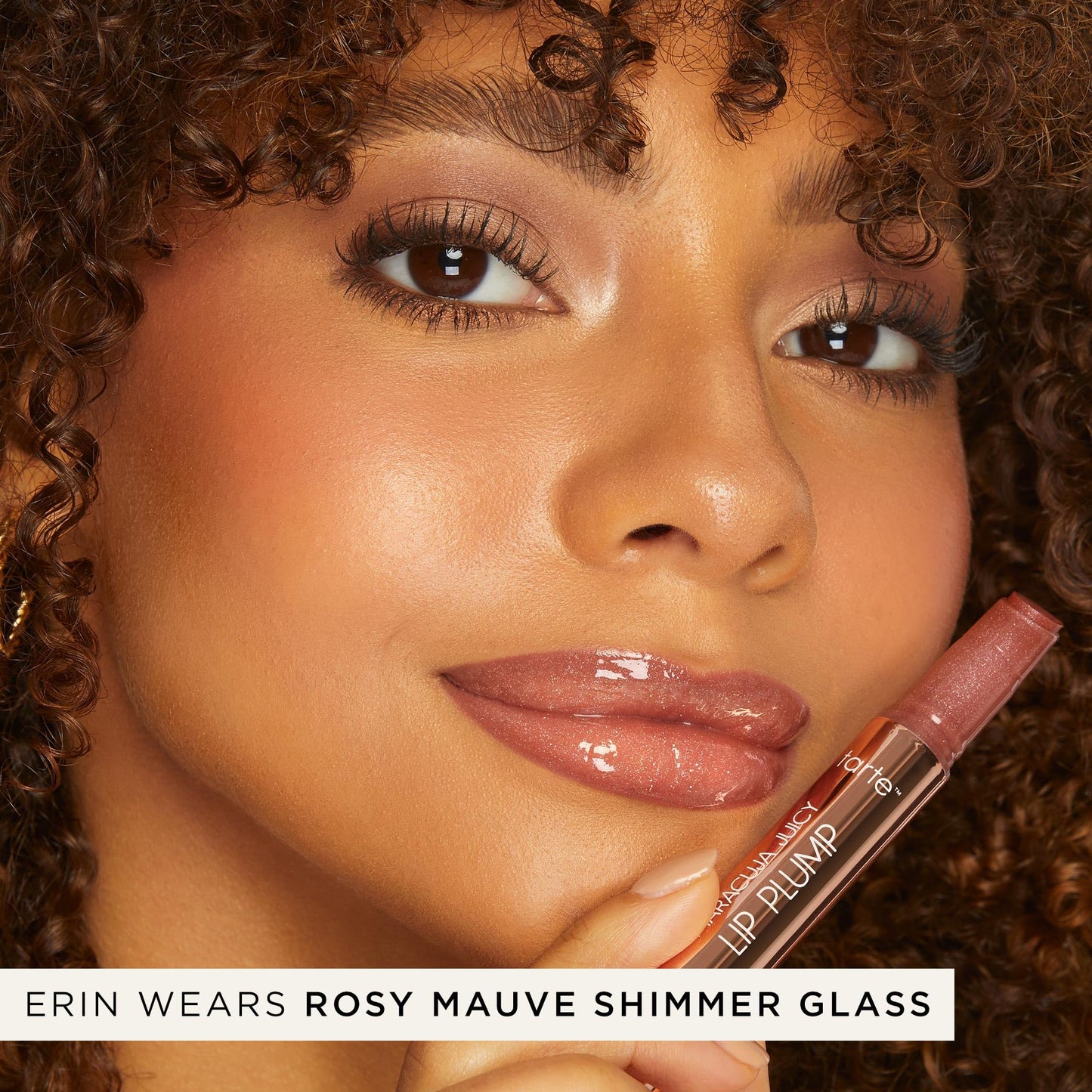 tarte maracuja juicy shimmer glass lip plump – Hydrating & Volumizing Lip Gloss Balm with Hyaluronic Acid & Vitamin E, Plumps & Moisturizes, Vegan & Cruelty-Free, full size, rosy copper