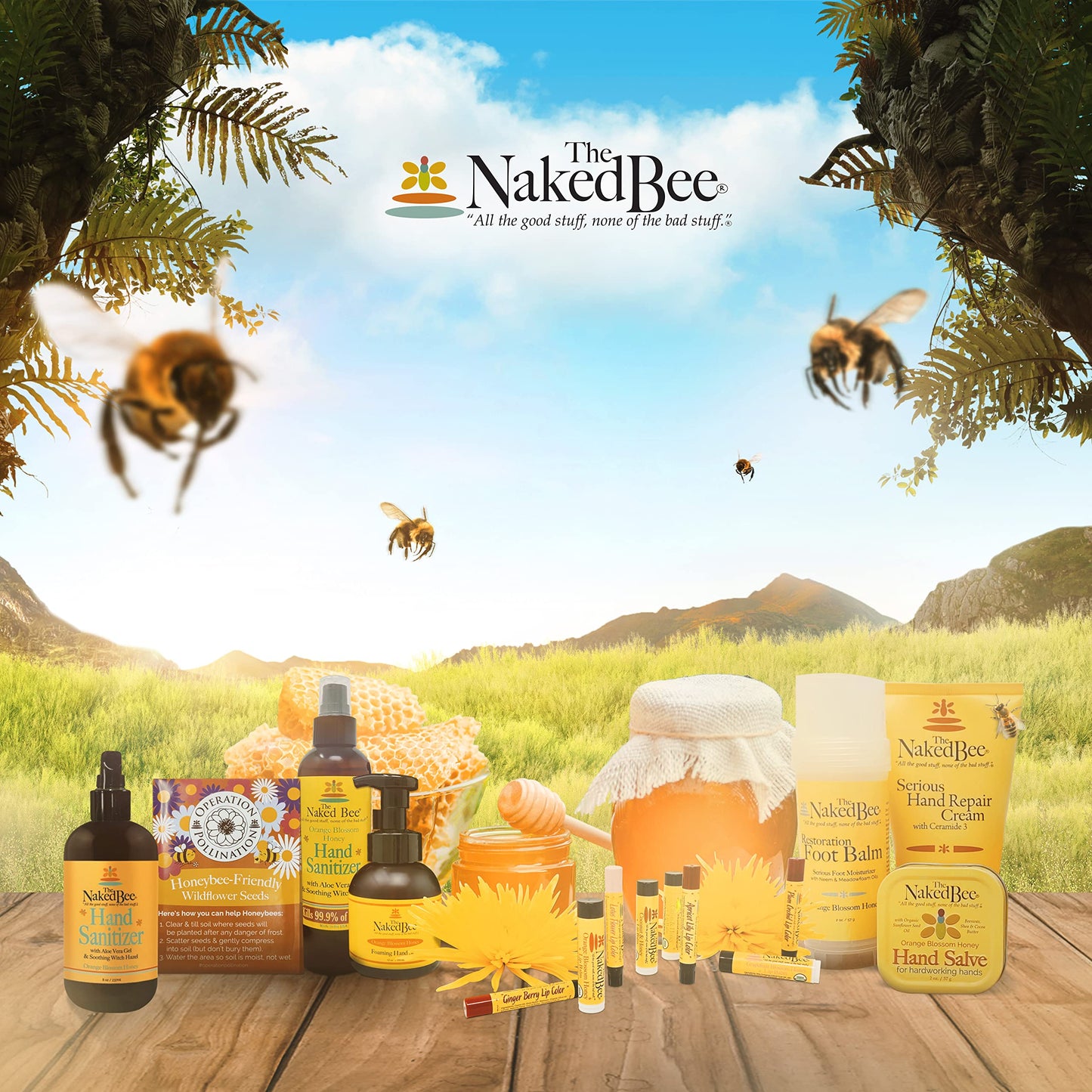 The Naked Bee Orange Blossom Honey Hand Salve (1.5 Oz) - 3 Pack