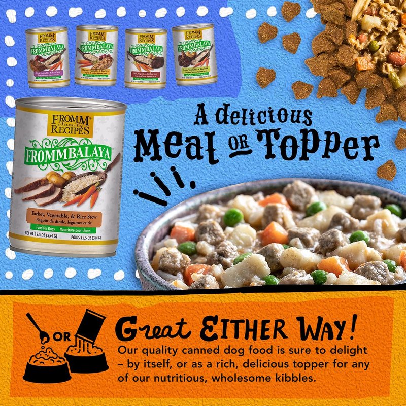 Fromm Frommbalaya Turkey Stew Dog Food - Premium Wet Formula - Case of 12 Cans