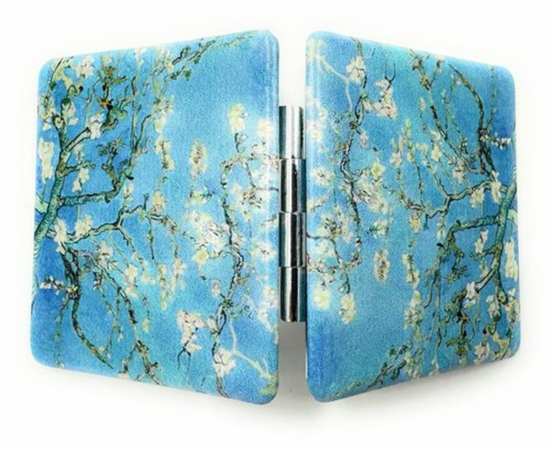 Aeisage Compact Mirror Purse Mirror Small Makeup Mirror Travel Mirror Mini Pocket Mirror Lipstick Mirror Almond Blossom Van Gogh Art Artistic Gifts for Mum