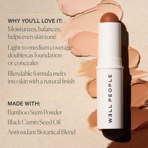 Well People Supernatural Complexion Stick Foundation + Concealer, Buildable, Light-to-Medium Coverage, Soft Matte Finish, Lightweight + Hydrating, Multi-Use, Vegan & Cruelty-Free, 14 Fair Neutral