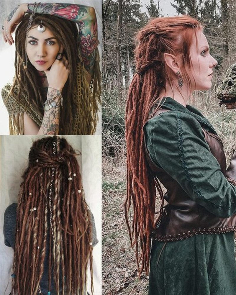 24 Inches Single Ended Dreadlock Extensions for Women(0.6 cm Width,50 Strands,Ombre Gray),Faux Locs Crochet Hair,Soft Synthetic Loc Extensions(24"-5 Packs,1B/Gray)