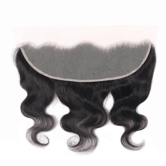 Transparent HD Lace Closure Body Wave human hair closure 12A Brazilian Virgin Human Hair Closure Free Part 100% Human Hair Extensions Pre Plucked Natural Black （10 inch）