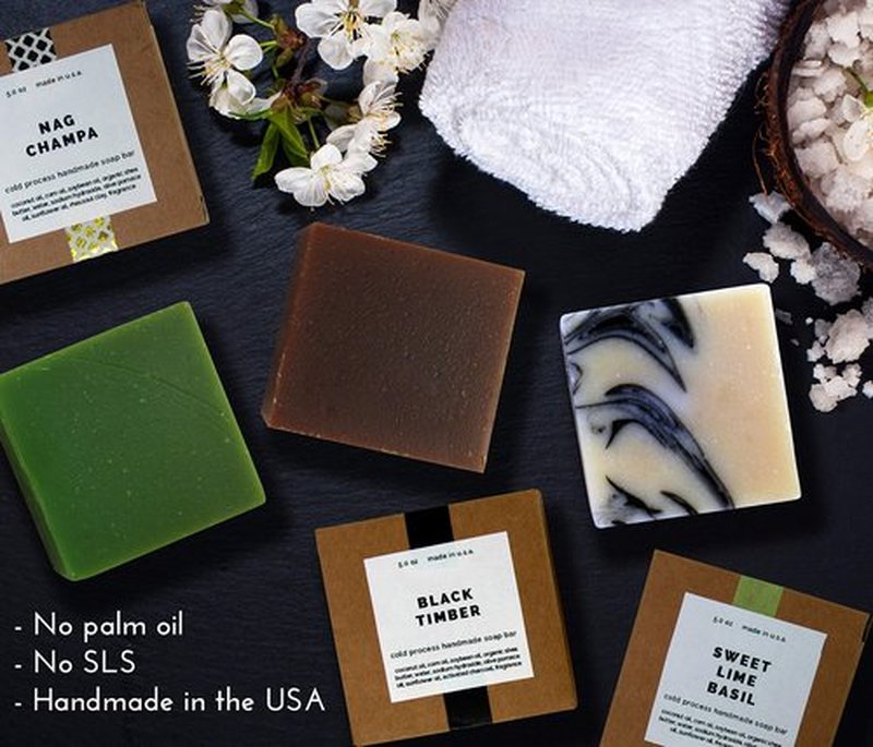 Missamé Cold Processed Handmade Soaps in Unisex Fragrances, 3 Pack Full Size Bars, Made in USA (Pumpkin Spice)