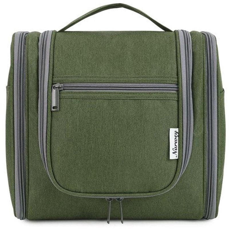 Hanging Toiletry Bag for Women Travel Makeup Bag Organizer Toiletries Bag Men for Cosmetics Essentials Accessories (Large, Army Green)