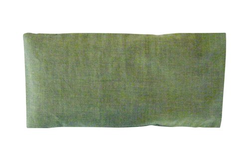 Unscented Eye Pillow with Cover - Gift Set - 4 x 8.5 - Organic Flax Seed - Soft Cotton Flannel - Washable - Soothing Relaxing - kiwi green