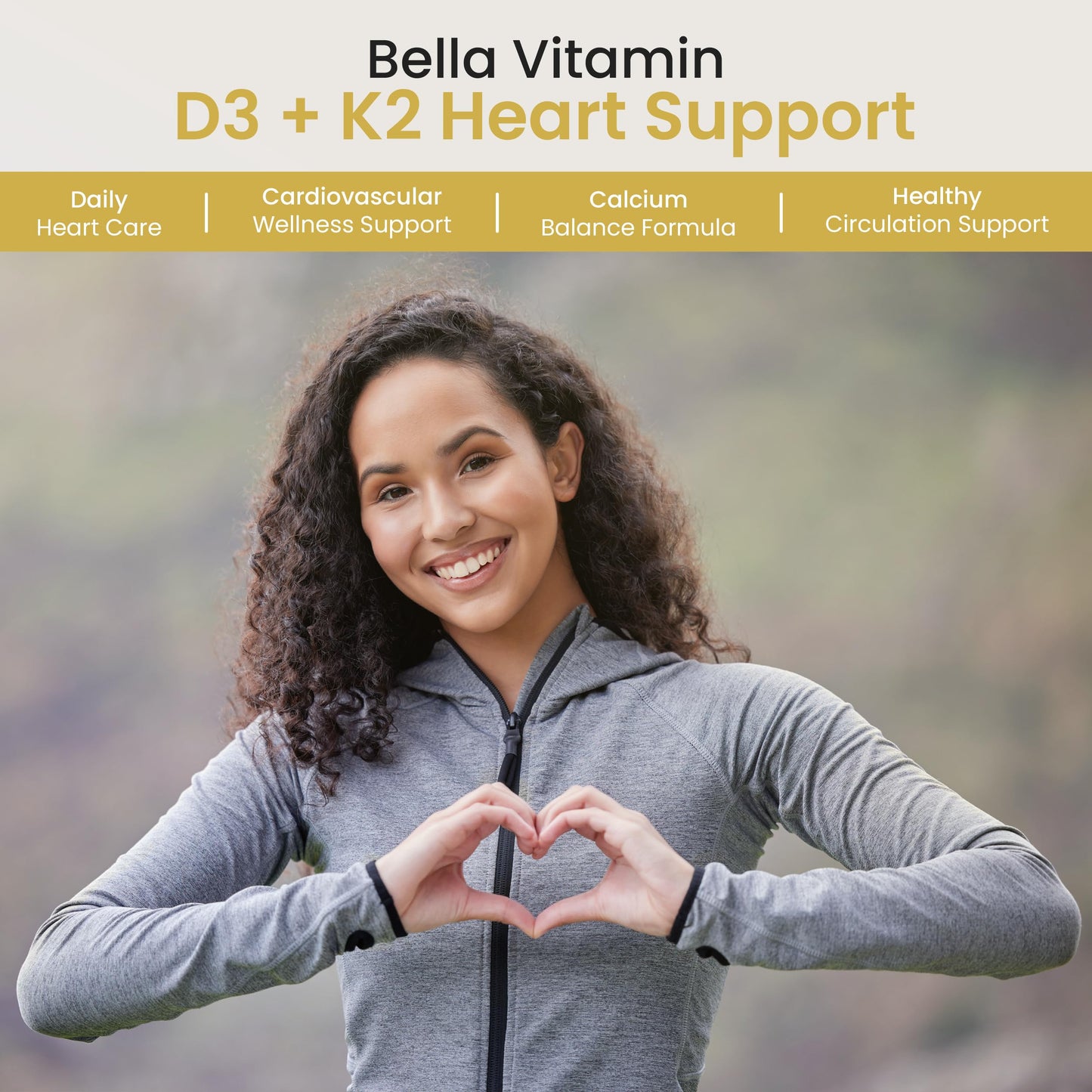 Bella All Natural Vitamin D3 K2 Liquid Drops 5000 IU (Unflavored) - Omega 3 with MCT Oil - Liquid Vitamin D Drops for Adults - This D3 K2 Drops Help Support Heart, Bone & Immune Health