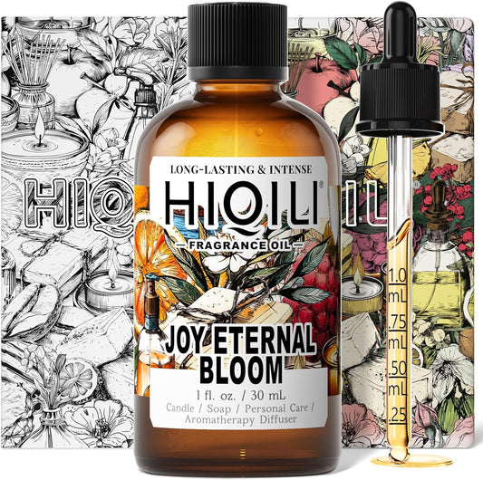 Joy Eternal Bloom Fragrance Oil - Jasmine & Rose Aromatherapy Diffuser Oil | 1 Fl Oz for Candle & Soap Making