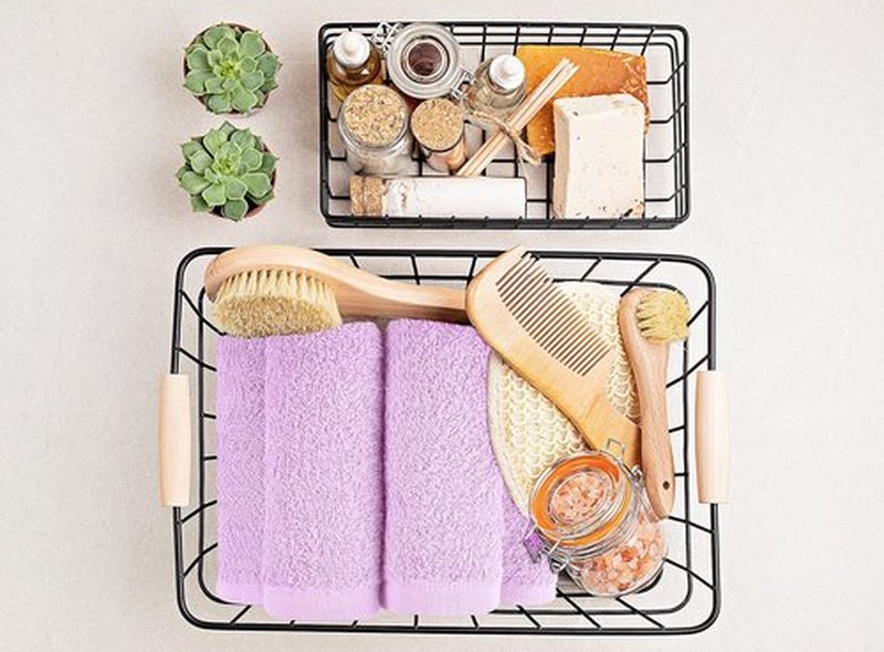 Utopia Towels 24 Pack Cotton Washcloths Set - 100% Ring Spun Cotton, Premium Quality Flannel Face Cloths, Highly Absorbent and Soft Feel Fingertip Towels (Lavender)