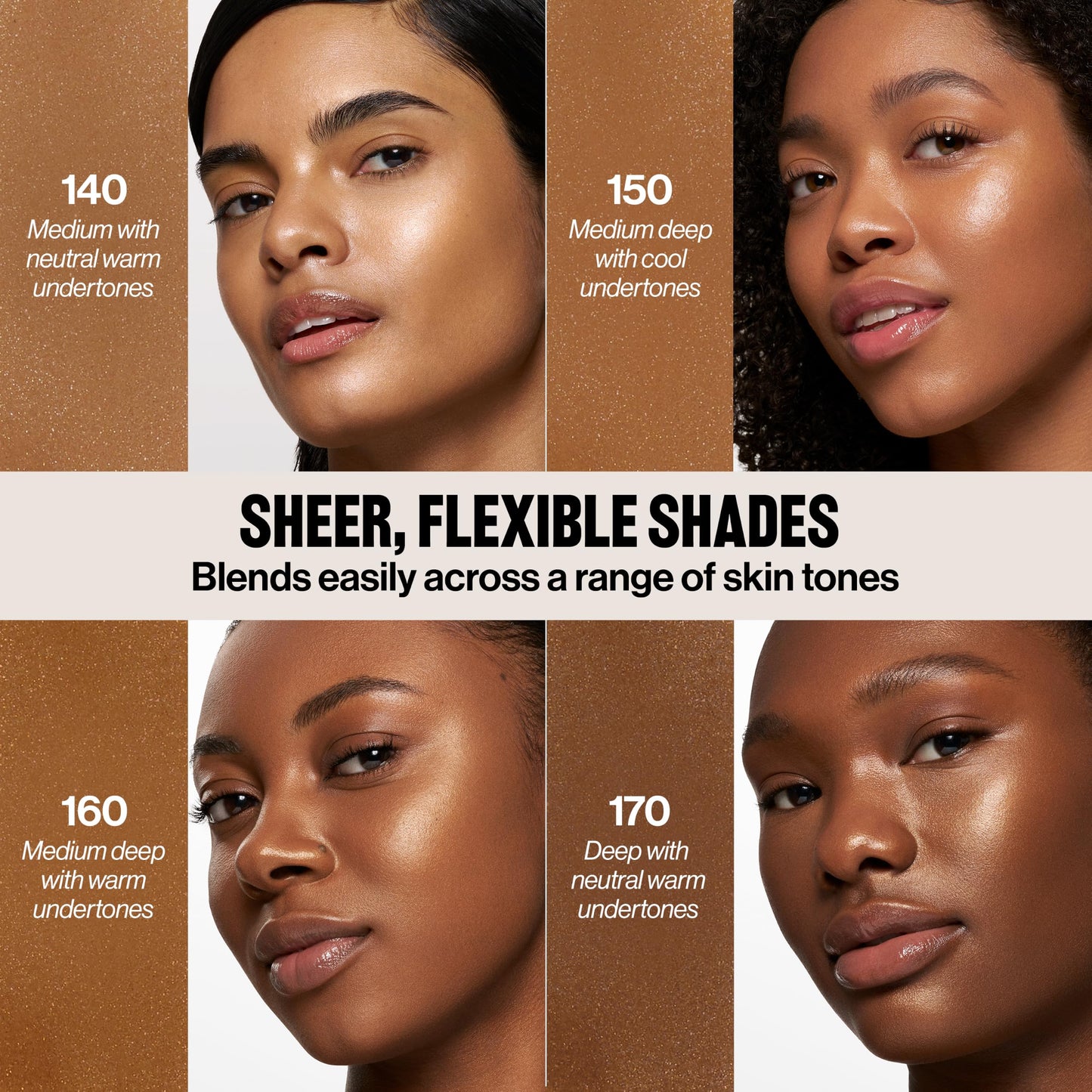 Revlon PhotoReady Lift + Fill Skin Tint, 150 Medium-Deep, 1 fl oz