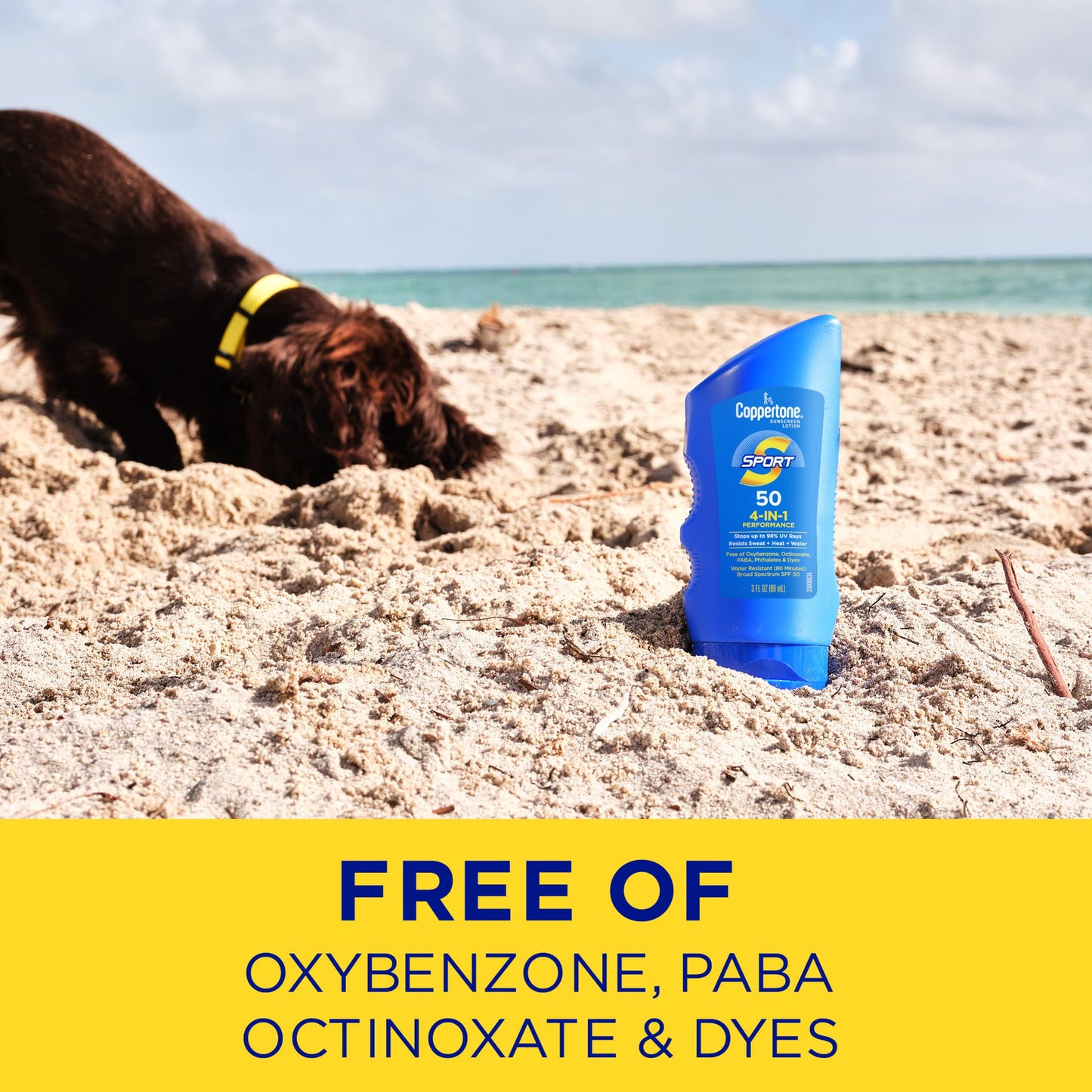 Coppertone SPORT Sunscreen Lotion SPF 50, 3 FL OZ