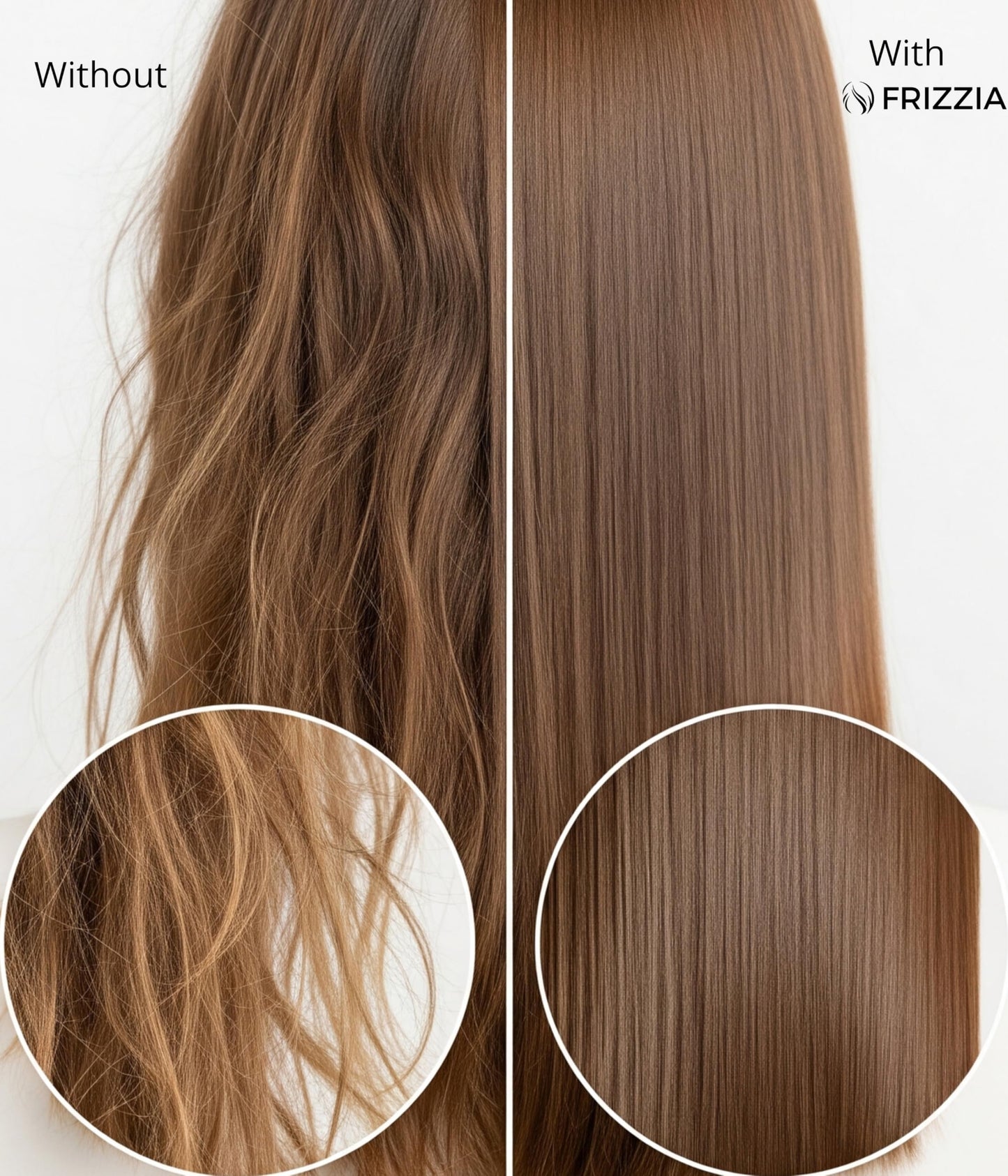 Frizzia ULTRA Collagen Hair Mask, EASY to use. With argan oil and maca. Hydration and shine, anti-frizz treatment for dry and damaged hair, professional smoothness, 500 ml
