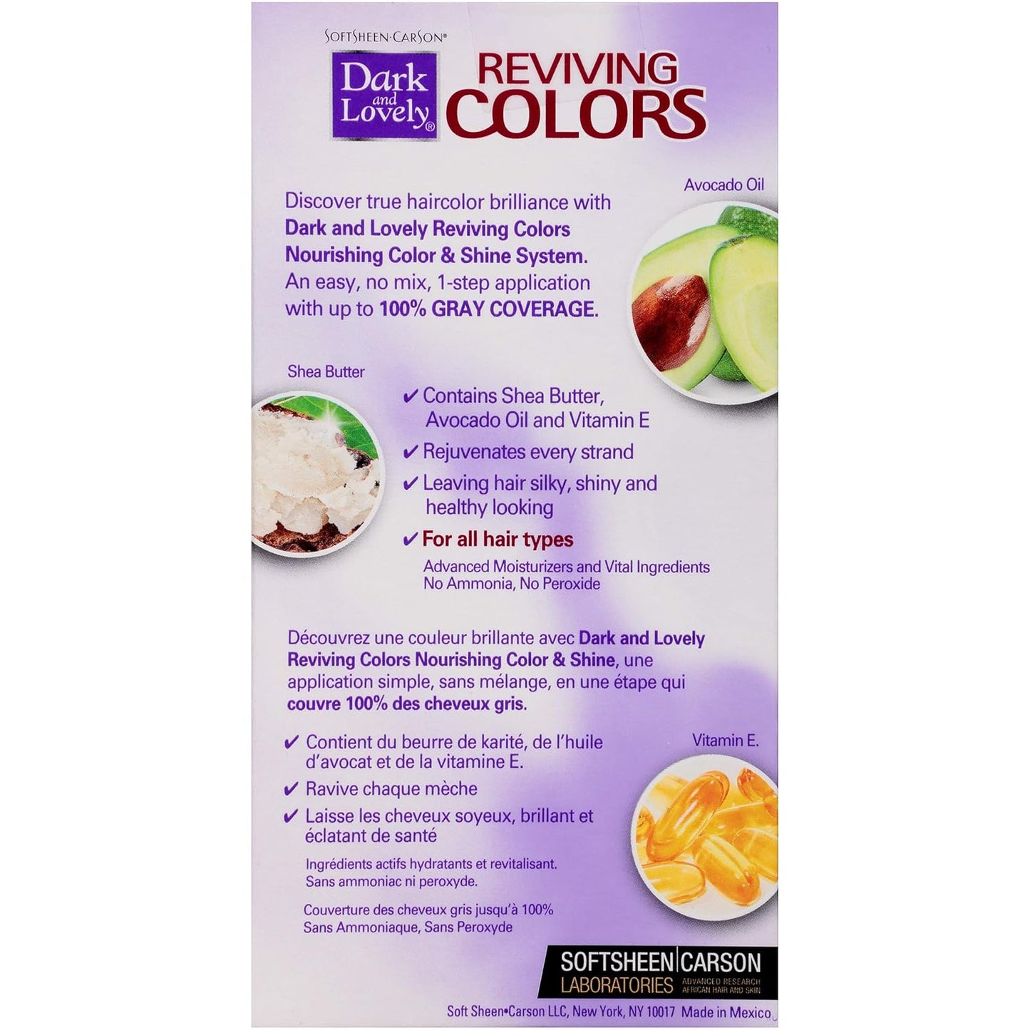 Dark and Lovely Reviving Colors Nourishing Hair Color, Spiced Auburn 393 - SoftSheen-Carson