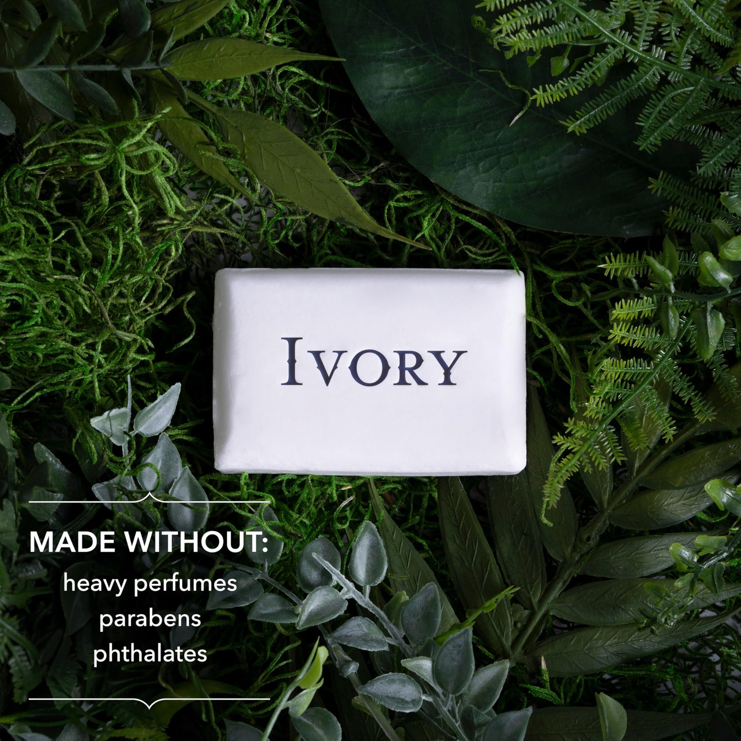 Ivory Gentle Bath Bar Soap, Designed for Whole Family, 99.44% Pure Formula, Plant-Based Cleansers, Made Without Heavy Perfumes, Parabens or Phthalates, Original Scent, 3.17 oz (10 Count)