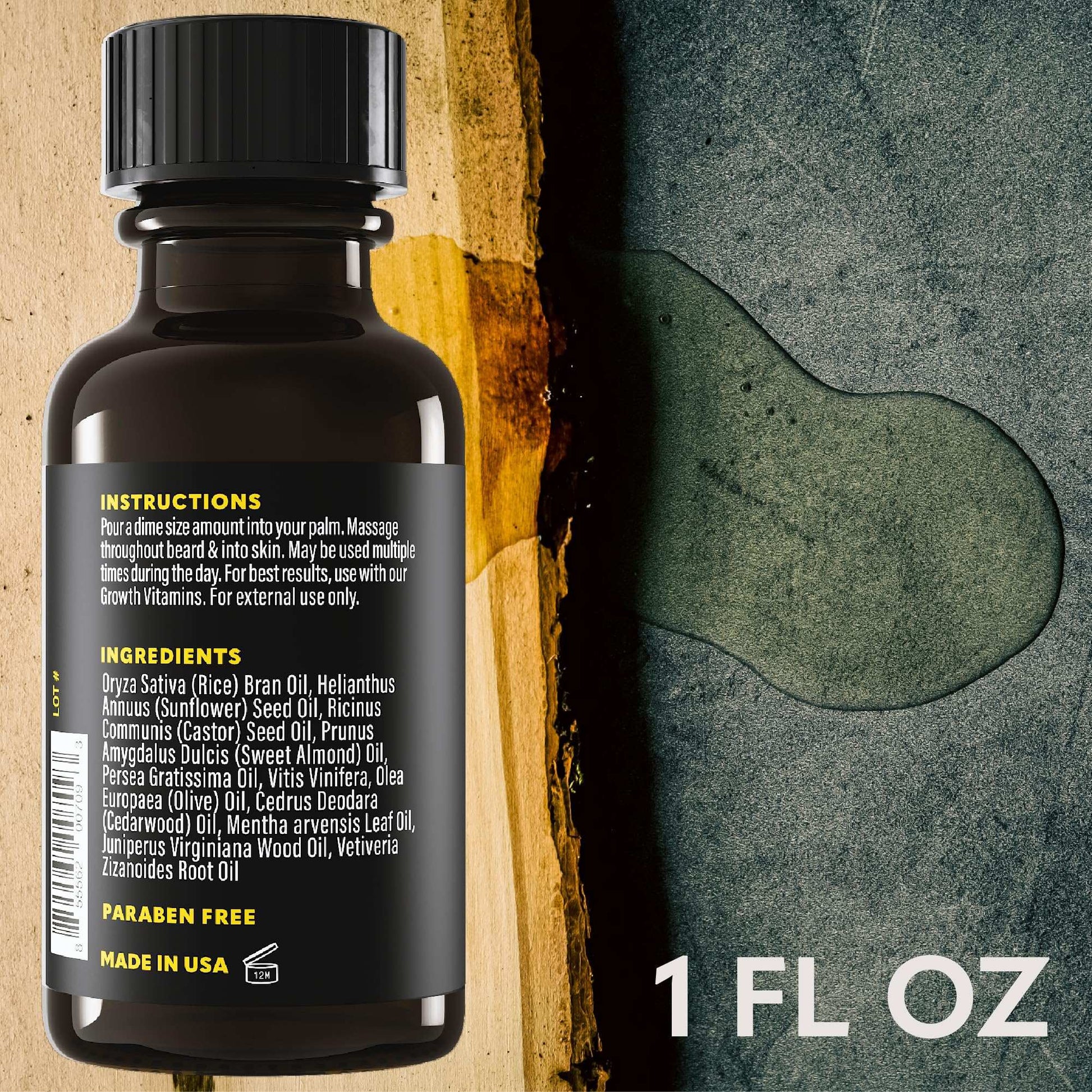 Beard Club - Beard Growth Serum with Natural Castor, Coconut and Avocado to Grow a Thicker, Fuller Beard, Fill in Patches and Stimulate Healthier Facial Hair Growth