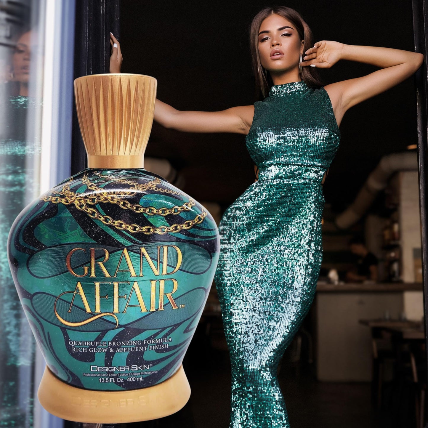 Designer Skin Grand Affair Quadruple Bronzing DHA Bronzer Tanning Lotion 13.5 ounces