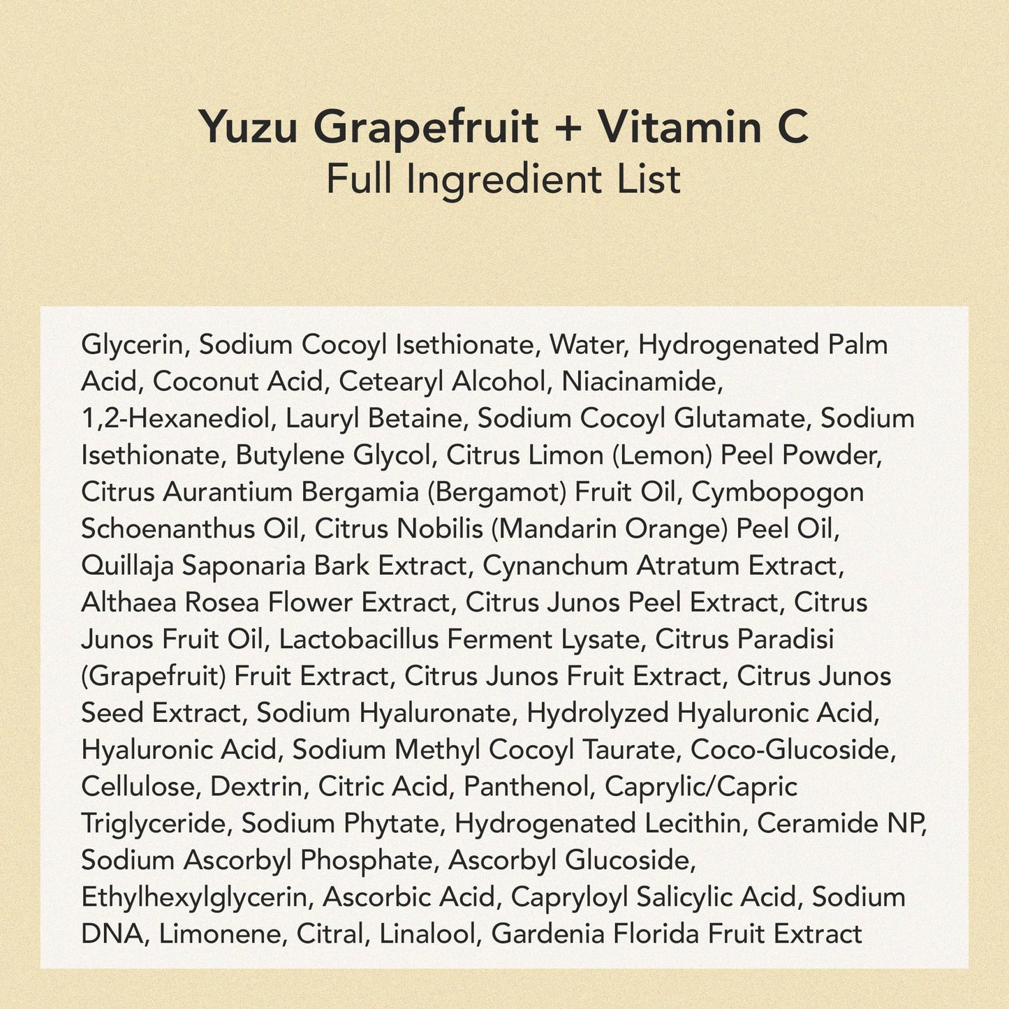Whipped Korean Skincare Face Wash, Doubles as a Face Mask, Yuzu Grapefruit, Hydrating Vegan Facial Cleanser for Dry Uneven Skin, Radiance Boosting Care with Vitamin C, Niacinamide, Hyaluronic Acid