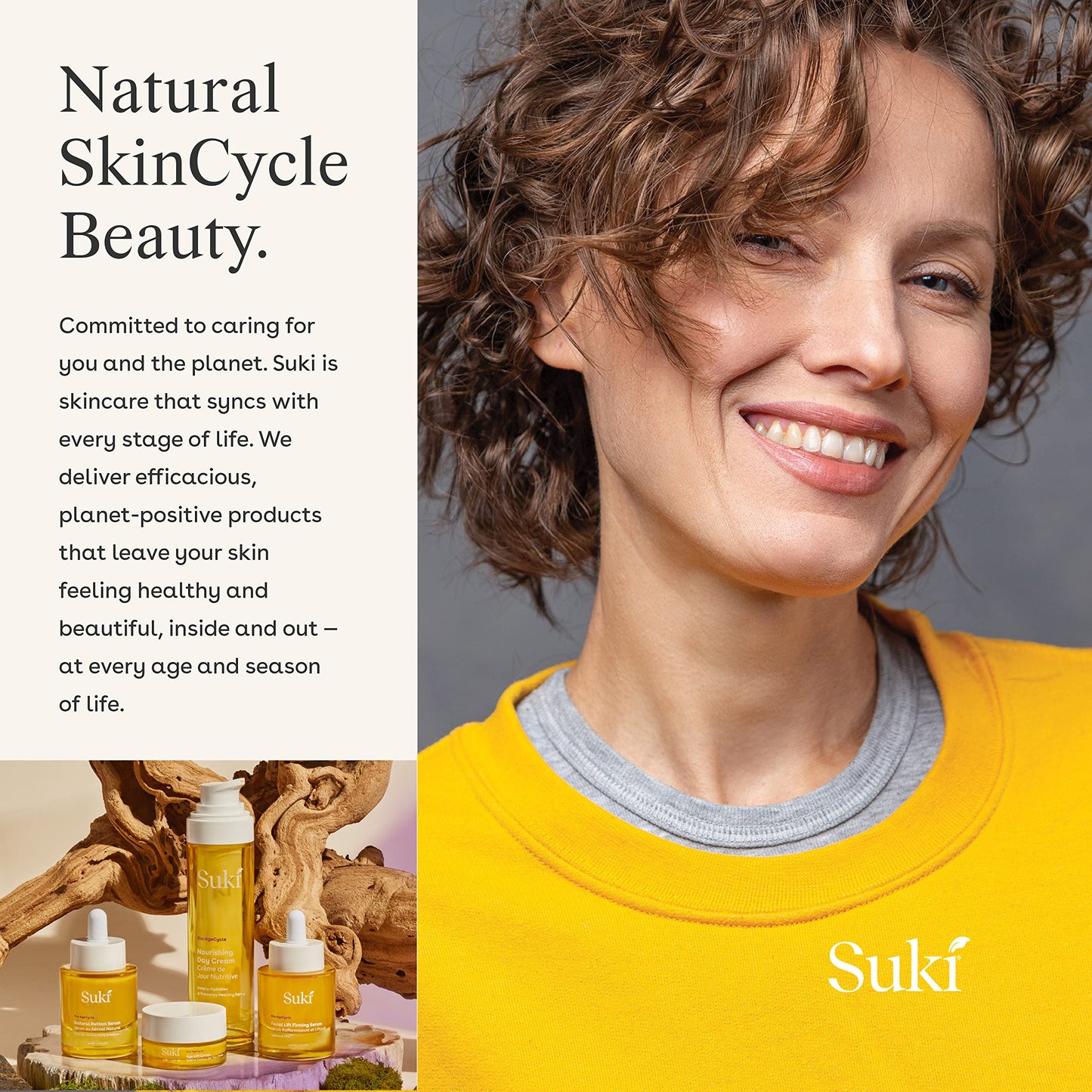 Suki Nourishing Face Cream for Women - Luxurious Facial Cream for Deep Skin Hydration, Boost Firmness, Anti Aging Skin Care, Reduce Fine Lines & Wrinkles with Vitamin C & Collagen Peptides - 4 Oz.