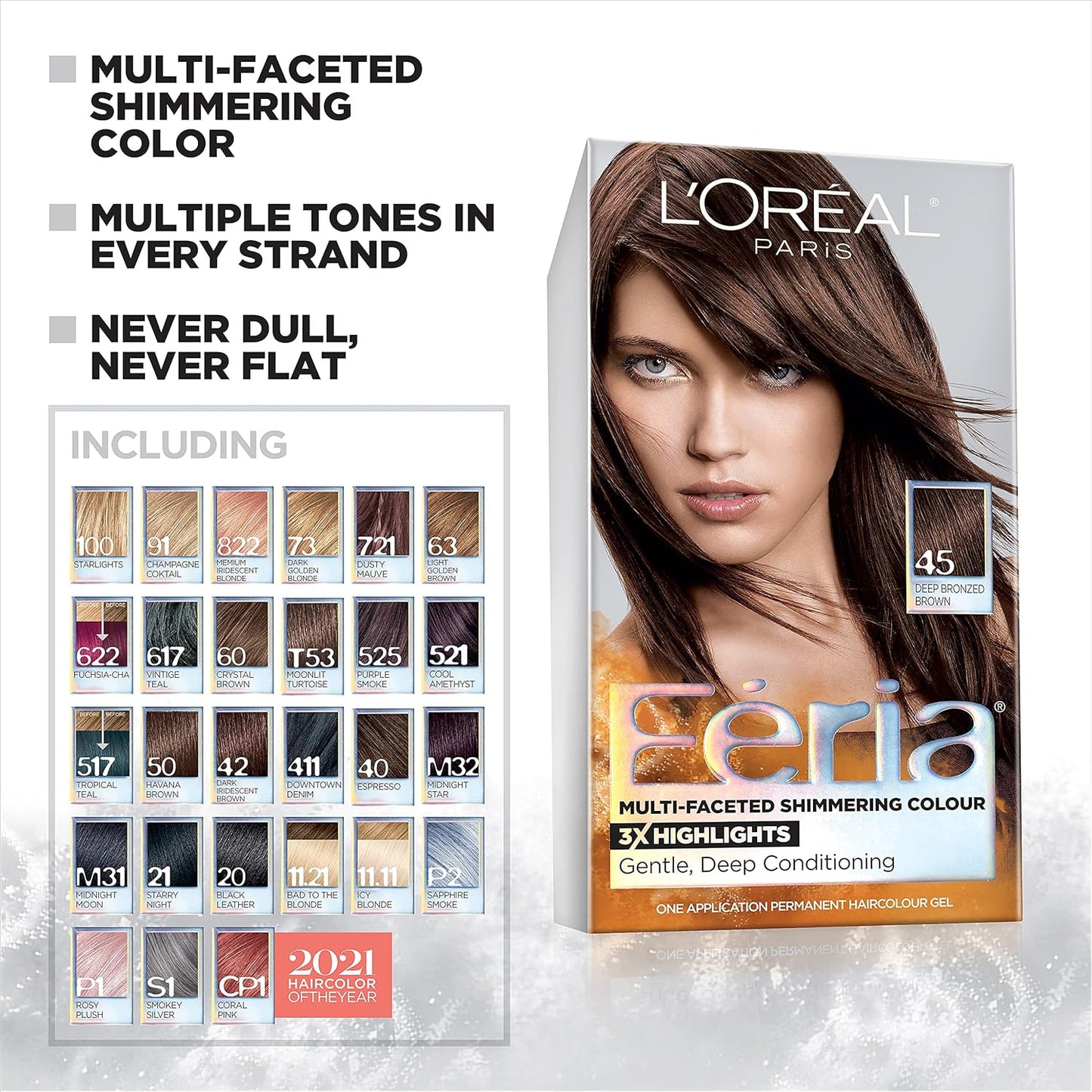 Feria Multi-Faceted Shimmering Permanent Hair Color Kit - C100 Star Lights Extreme
