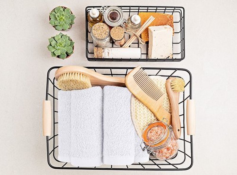 Utopia Towels 24 Pack Cotton Washcloths Set - 100% Ring Spun Cotton, Premium Quality Flannel Face Cloths, Highly Absorbent and Soft Feel Fingertip Towels (Black, White)