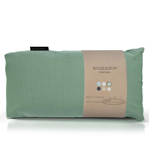 BADESOFA® Luxury Bath Tub Pillow for Feet | Premium-Quality Materials | Comfortable & Quick-Drying | Washable Bath Cushion in Green | Home Spa Accessories | Universal Fit for Any Bathtub