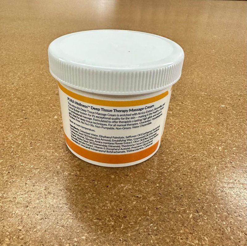 Deep Tissue Therapy Massage Cream - Natural Unscented Formula for Muscle Relief | 4 Fl Oz