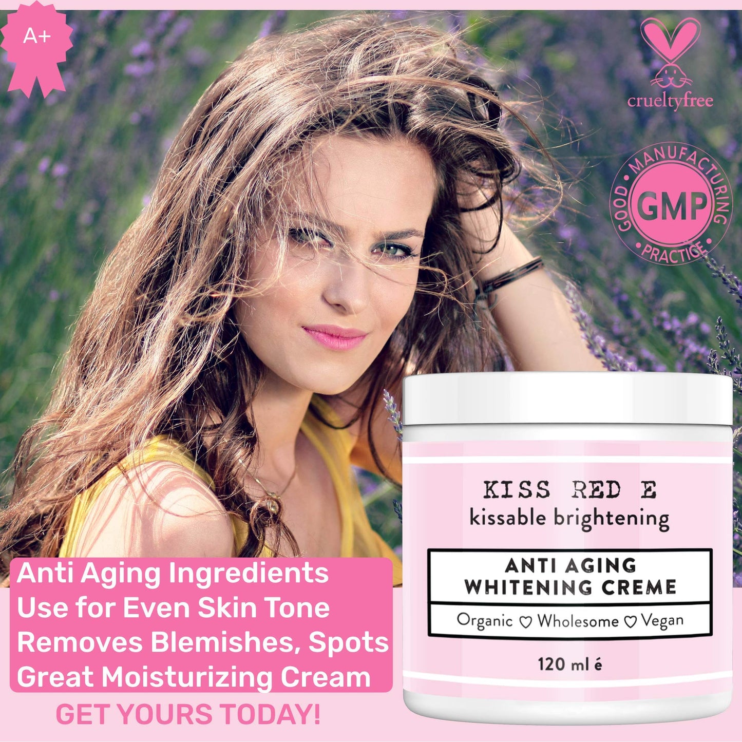 Arzoyi Kiss Red E Anti Aging Skin Radiance Dark Spot Remover Age Spot Remover Cream. Age Rewind Radiance Cream