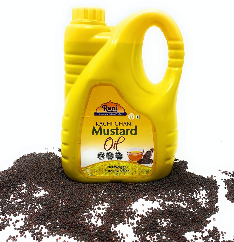Rani Mustard Oil (Kachi Ghani) 67.6 Ounce (2 Liter) NON-GMO | Gluten Free | Vegan | 100% Natural | Kosher