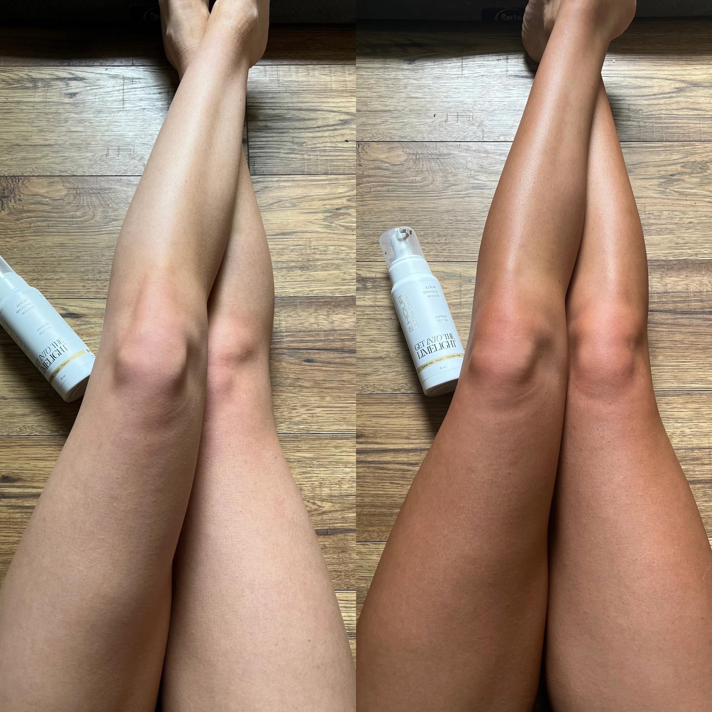 Get Into The Limelight 2 Hour Express, Ultra Dark Starter Kit with Self Tanning Mousse Plus Body and Face Applicator Mitts, Rinse in 2 Hours