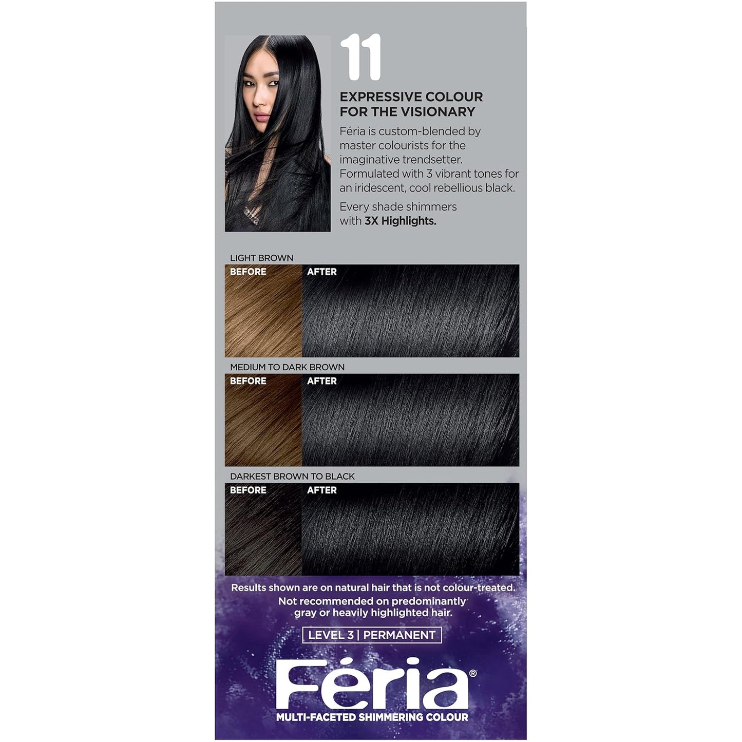 Feria Multi-Faceted Shimmering Permanent Hair Color Kit - C100 Star Lights Extreme