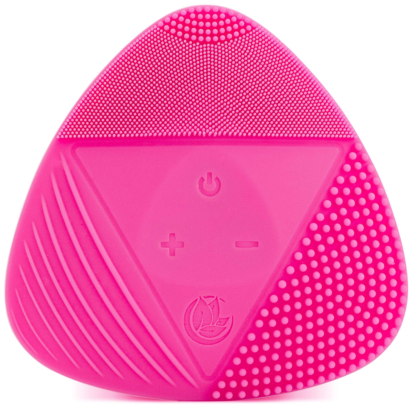 Silicone Sonic Facial Cleansing Brush - Best Beauty Massager for Normal, Sensitive, Combination Skin - Deep Cleaning Exfoliating Face Scrubber, Waterproof & Rechargeable Cleanser Tool, Pink